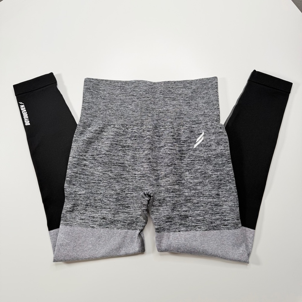 DOYOUEVEN seamless ombré leggings - GREY BLACK - SIZE Medium